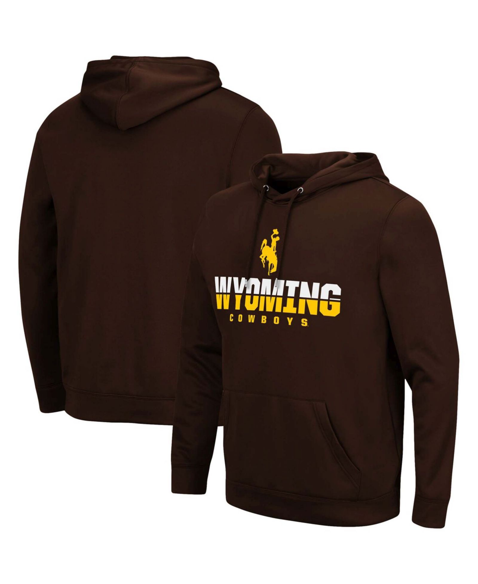 Мужское худи Colosseum Wyoming Cowboys Lantern Pullover Brown