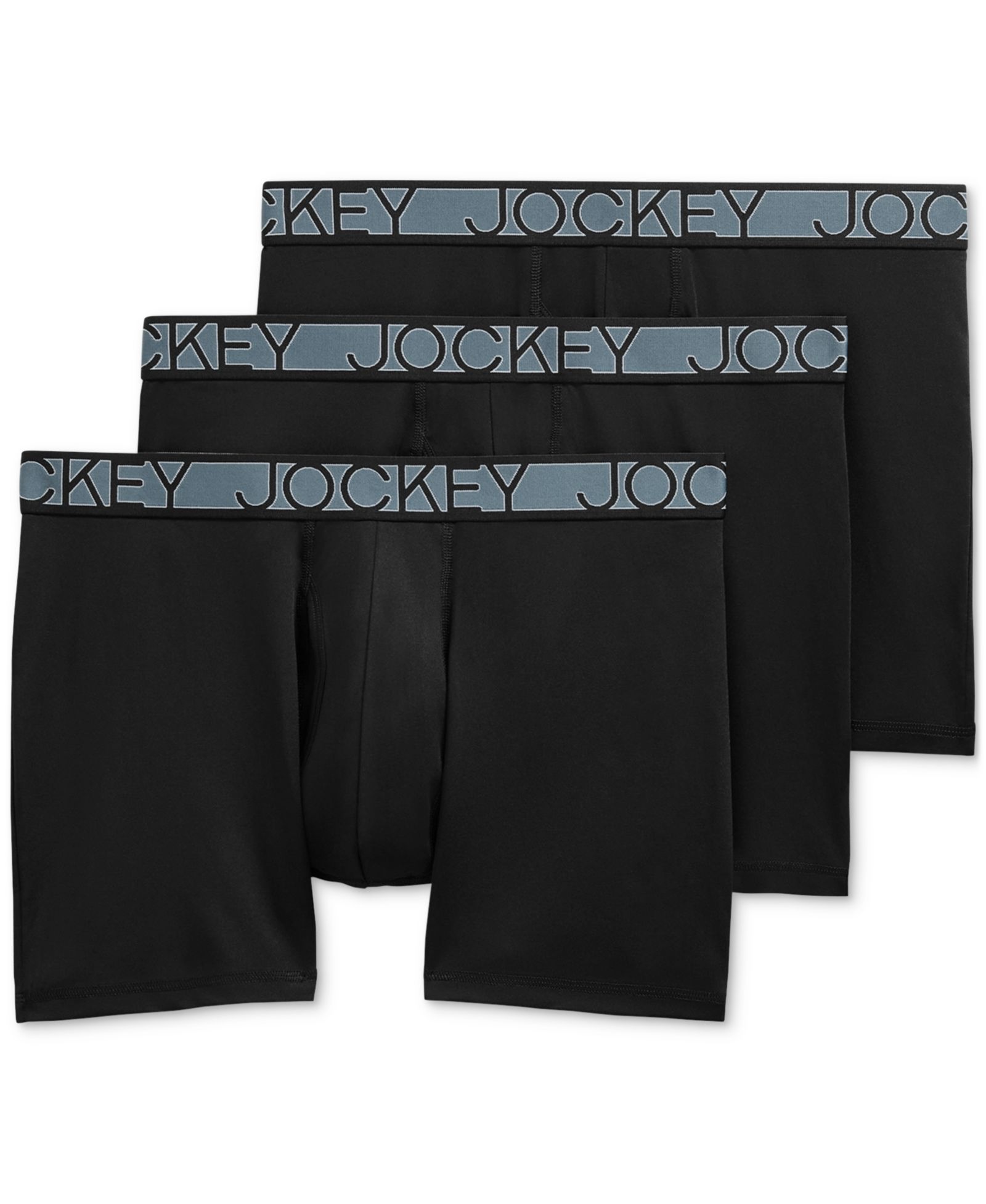 Jockey® 3-Pack Active Microfiber 5" Boxer Briefs