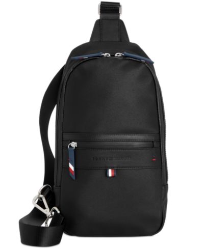 Tommy Hilfiger Мужской рюкзак Leo Logo Embossed Sling