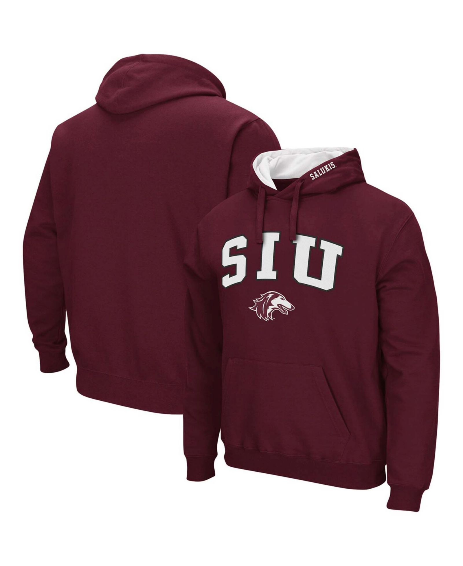 Colosseum Мужской Southern Illinois Salukis Arch and Logo Pullover Hoodie