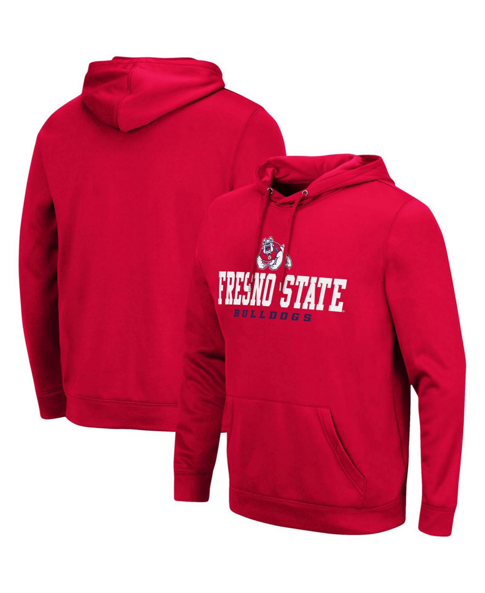 Мужское худи с фонарем Fresno State Bulldogs красного цвета