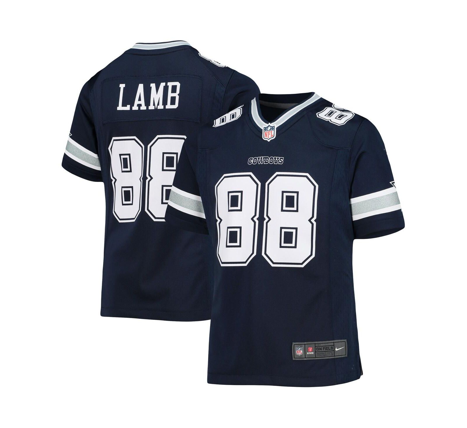 Big Kids Ceedee Lamb Navy Dallas Cowboys Game Jersey
