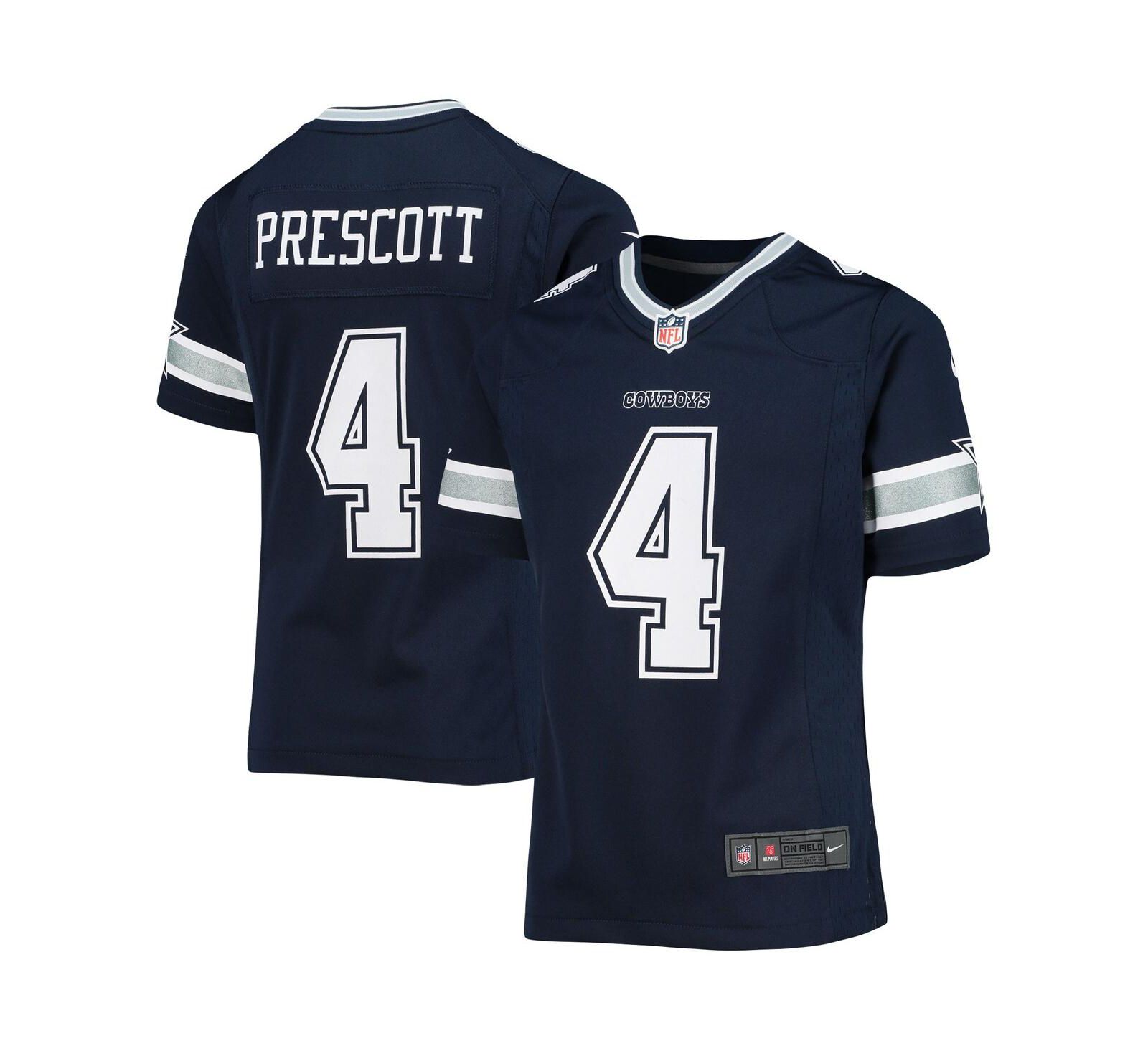 Детская джерси Nike Navy Dak Prescott Dallas Cowboys Team Game