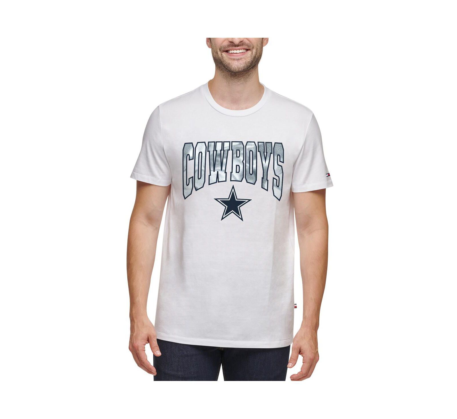 Men's Tommy Hilfiger White Dallas Cowboys Embroidered Patch T-shirt