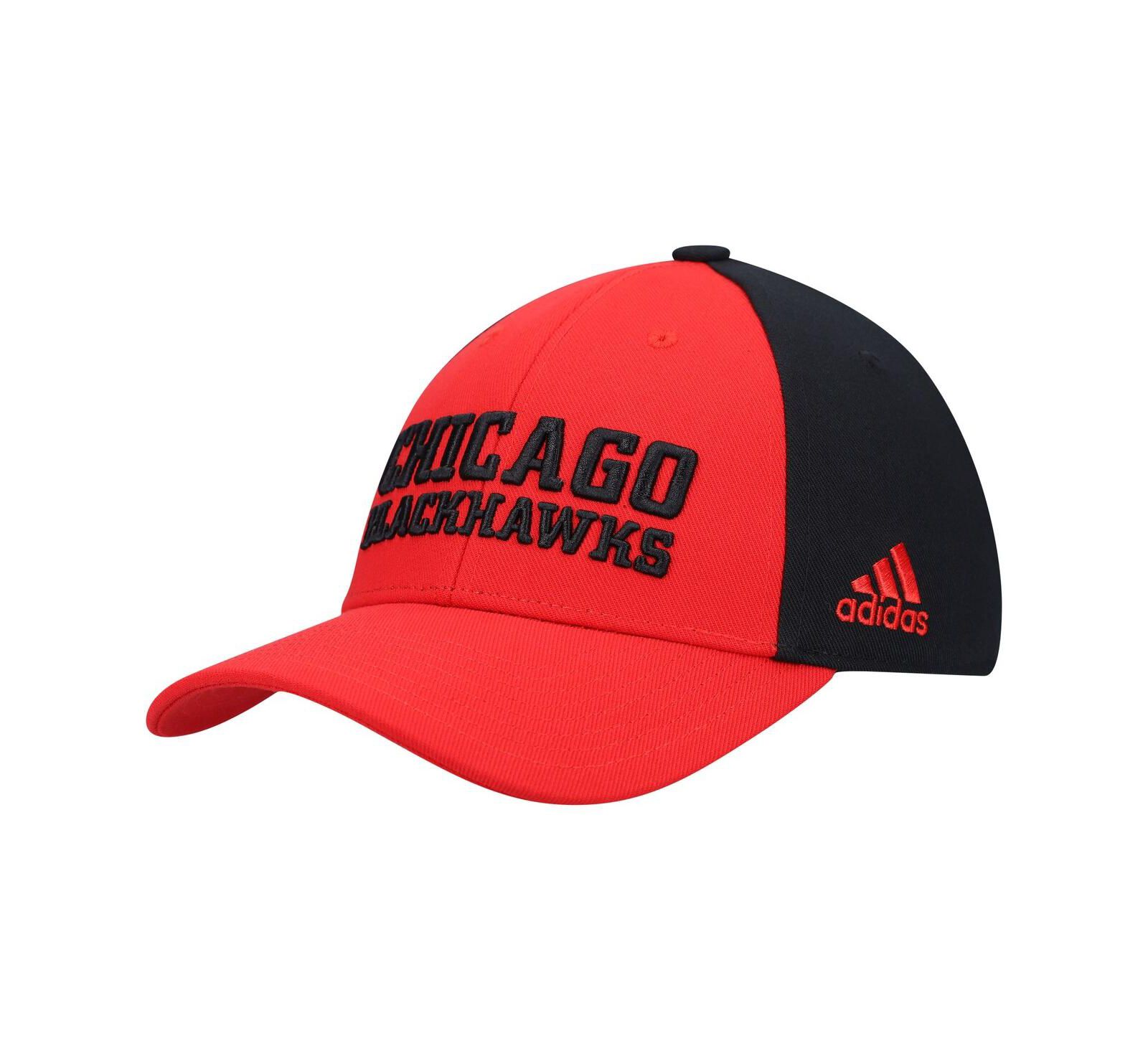 Men's Red Chicago Blackhawks Locker Room Adjustable Hat