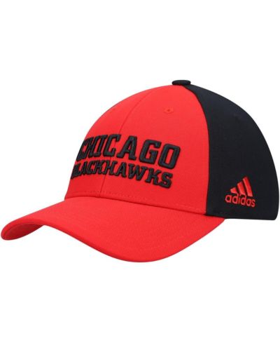 Мужская кепка adidas Red Chicago Blackhawks Locker Room Adjustable