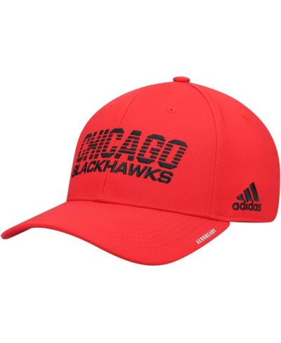 adidas кепка Men's Red Chicago Blackhawks 2021 Locker Room AEROREADY Flex