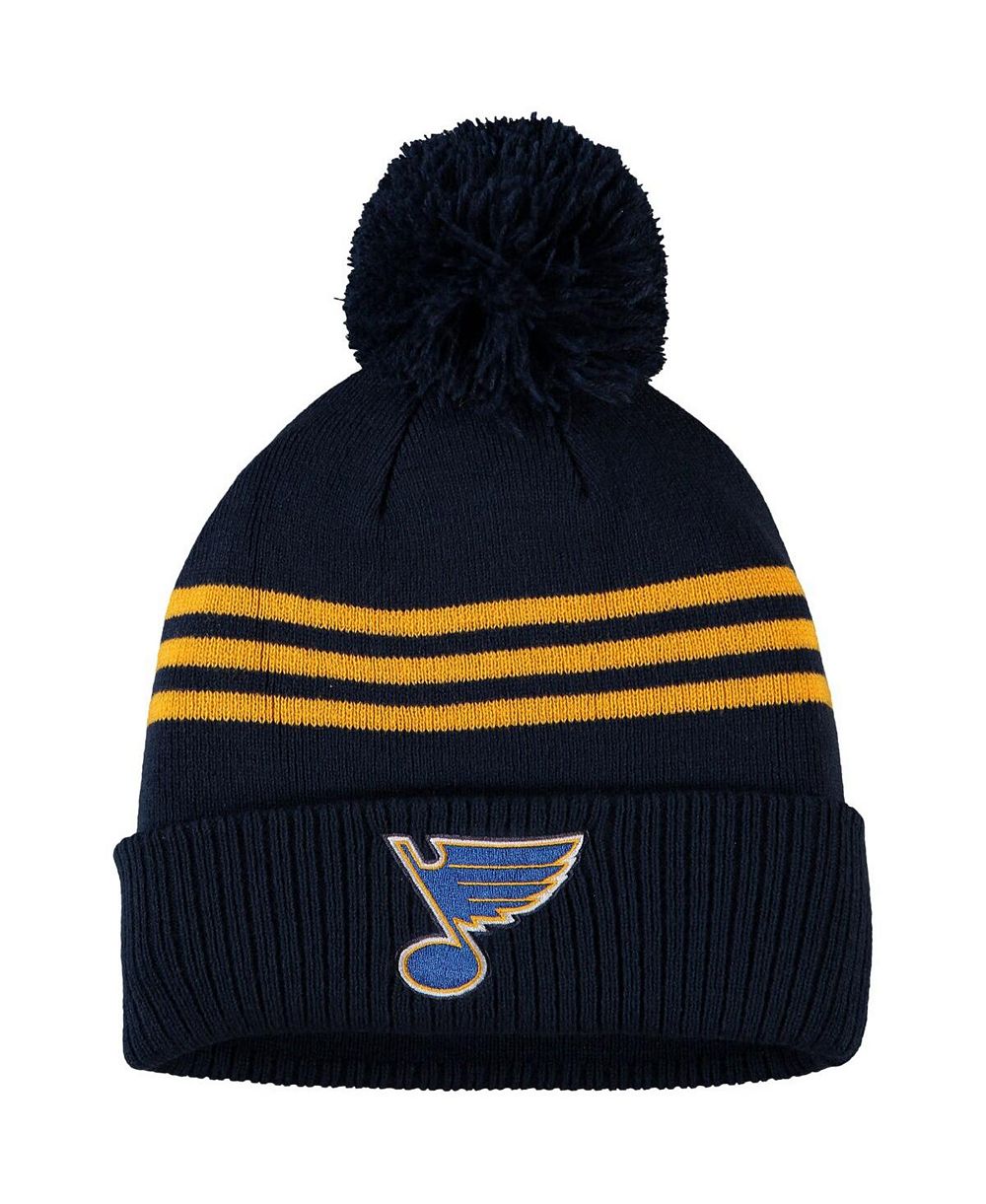 Мужская вязаная шапка adidas St. Louis Blues Locker Room Three Stripe