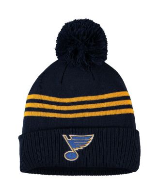 Мужская вязаная шапка adidas St. Louis Blues Locker Room Three Stripe