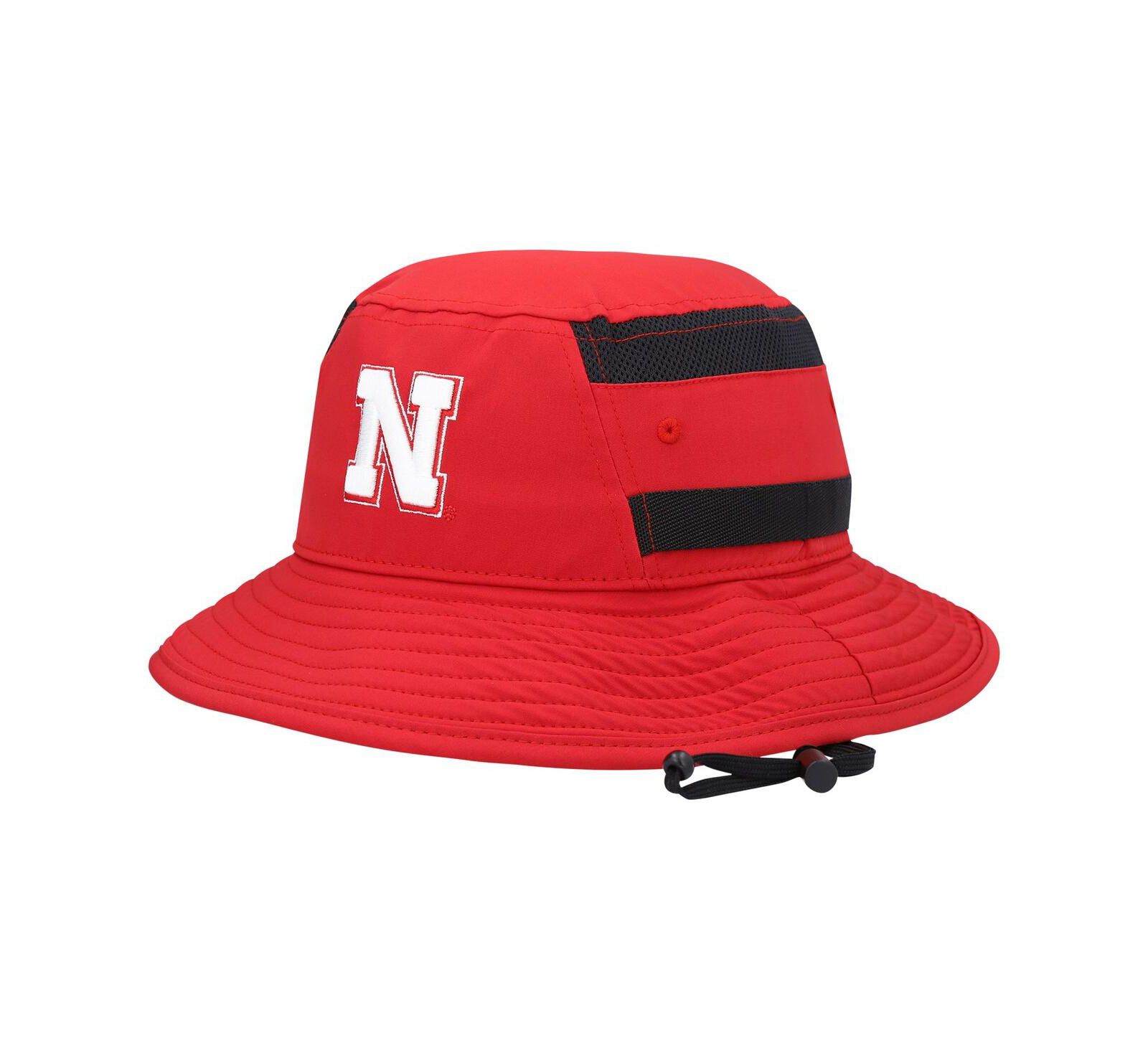 Men's Scarlet Nebraska Huskers 2021 Sideline AEROREADY Bucket Hat