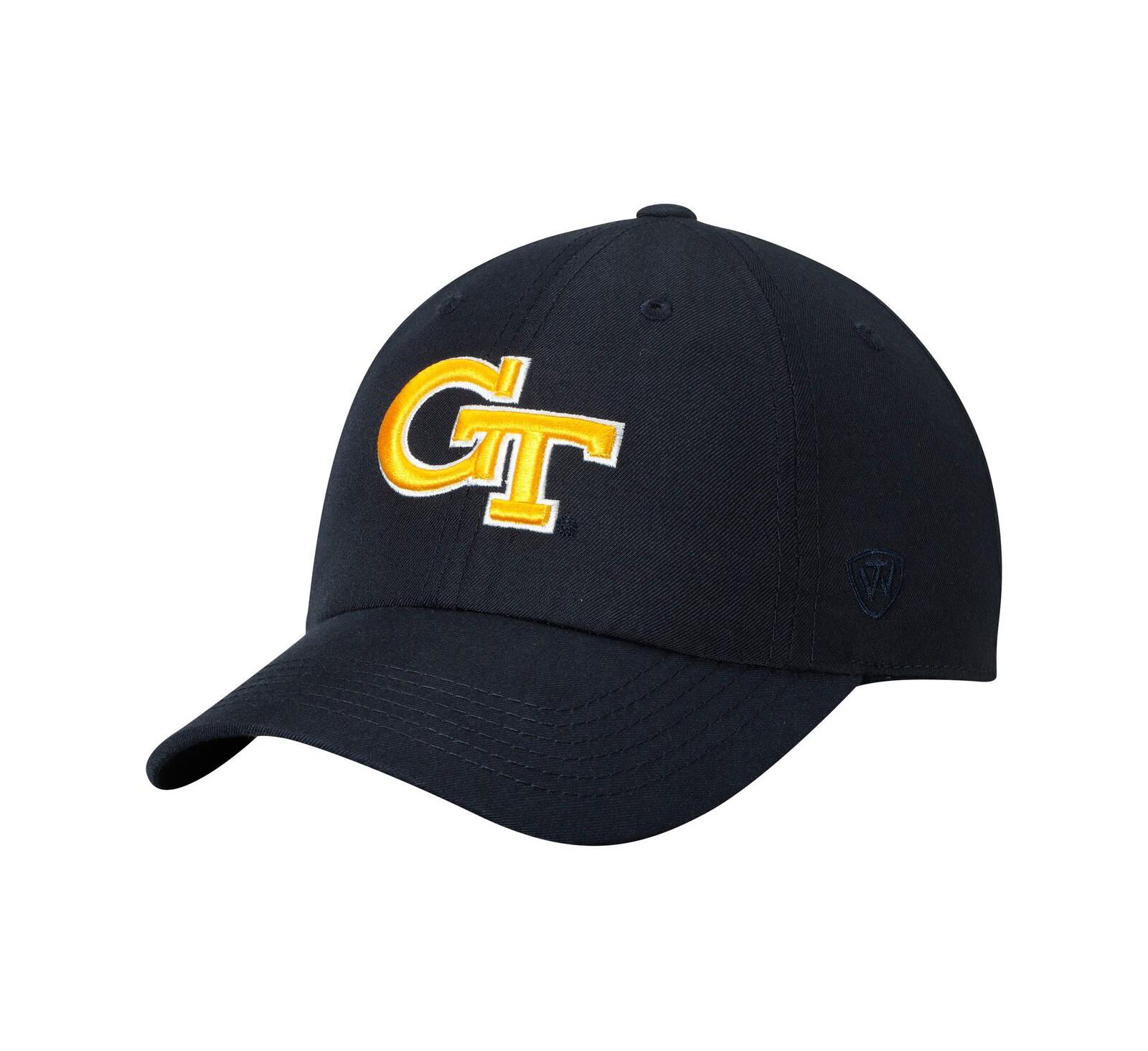 Men's Navy Georgia Tech Yellow Jackets Primary Logo Staple Adjustable Hat
