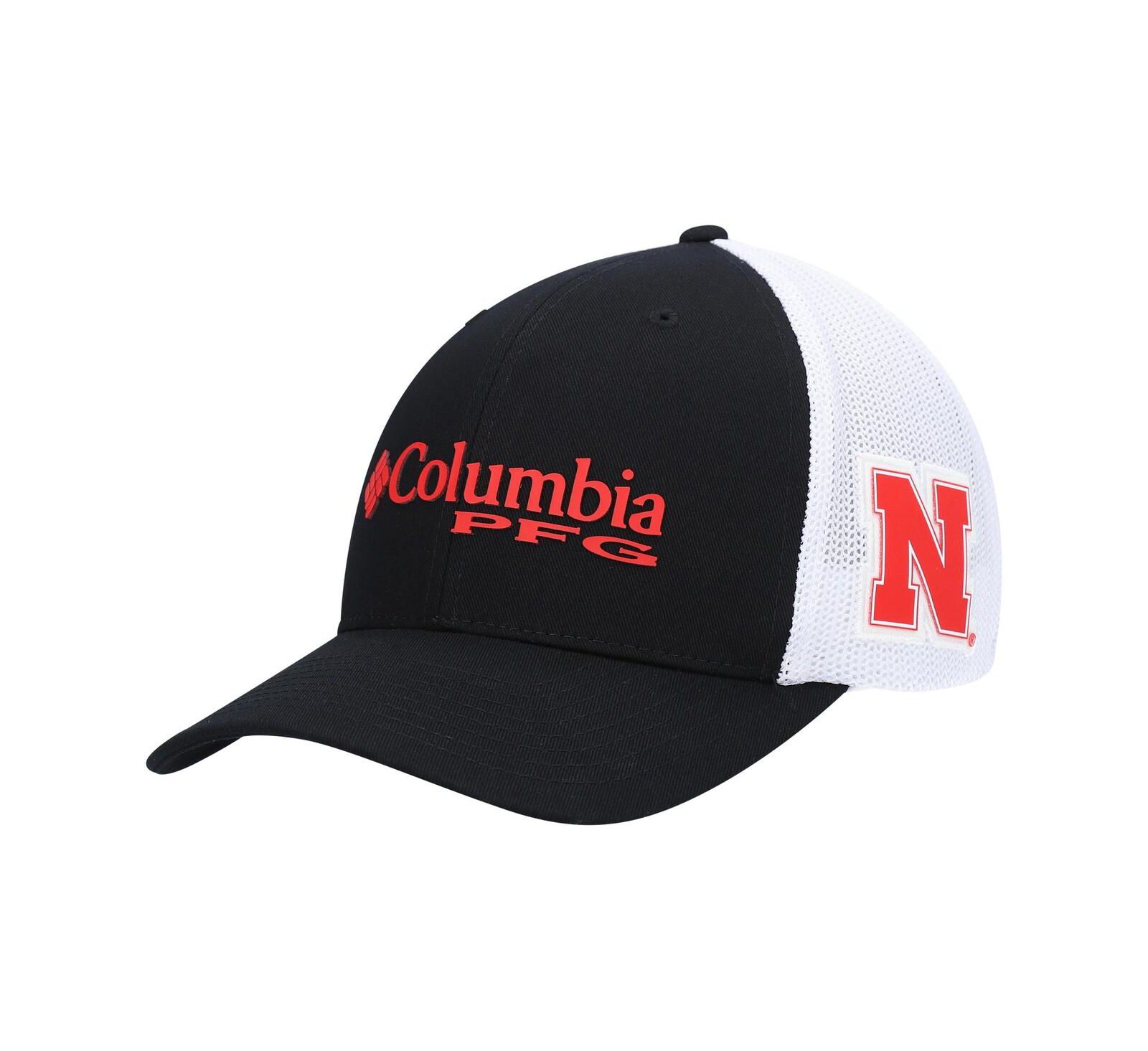 Men's Black Nebraska Huskers PFG Logo Snapback Hat