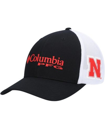 Мужская кепка Columbia Black Nebraska Huskers PFG Logo Snapback