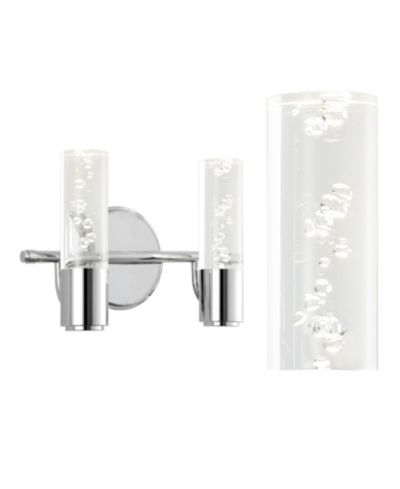 Bolha 2-Light Minimalist Modern Bubble Integrated LED Vanity Light