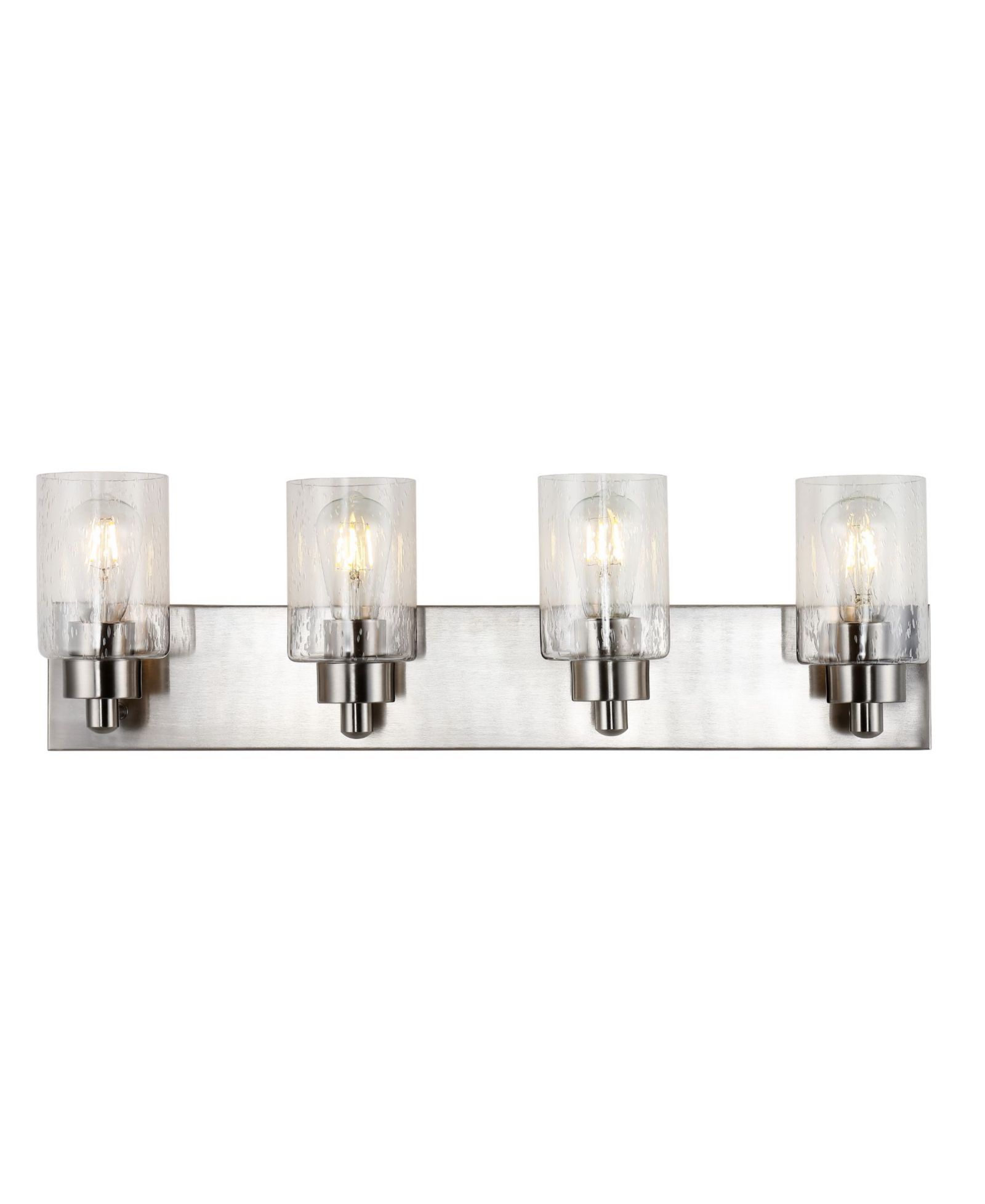 Irving 3-Light Seeded Modern Contemporary LED Vanity Light