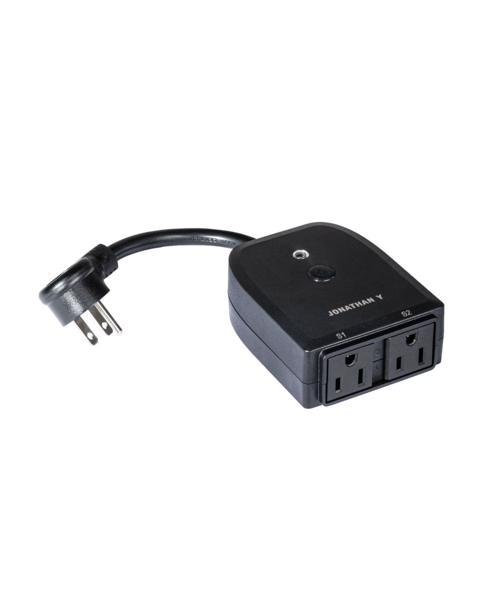 Jonathan Y Outdoor Dual-Outlet Smart Plug, Compatible with Amazon Alexa and Google Assistant