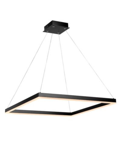 Современный подвесной светильник Nero Square с интегрированным LED