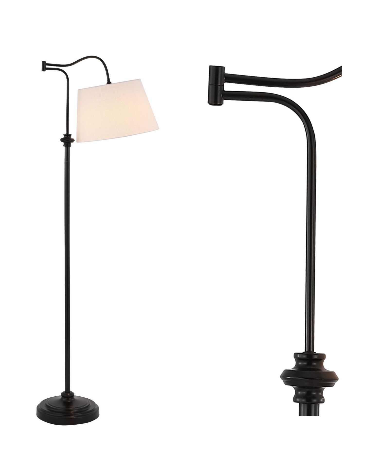 Jason Traditional Swing Arm LED Floor Lamp