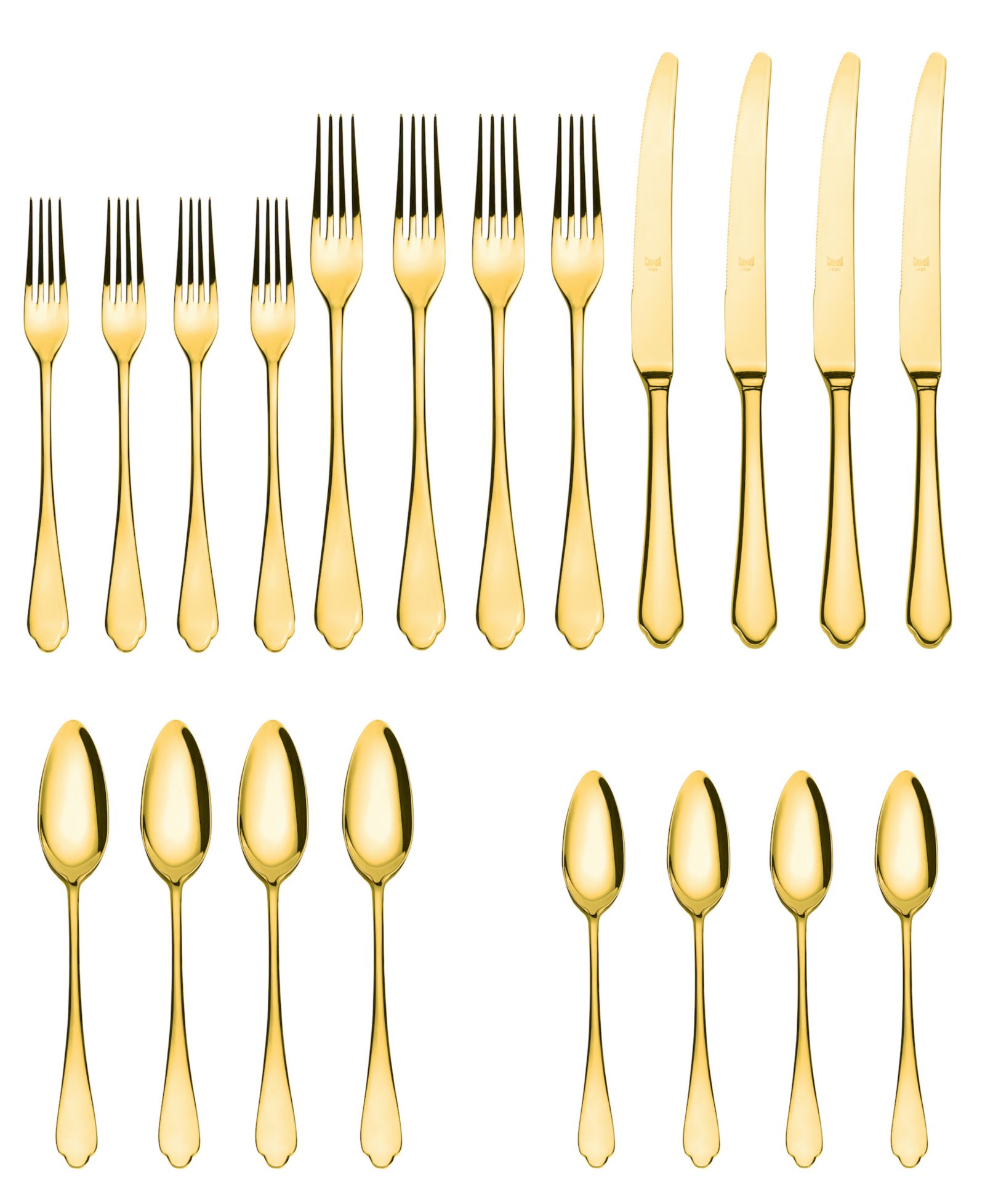 Dolce Vita Mirror Oro Flatware Set, 20 Piece