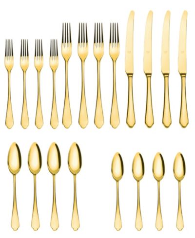 Dolce Vita Mirror Oro Flatware Set, 20 Piece