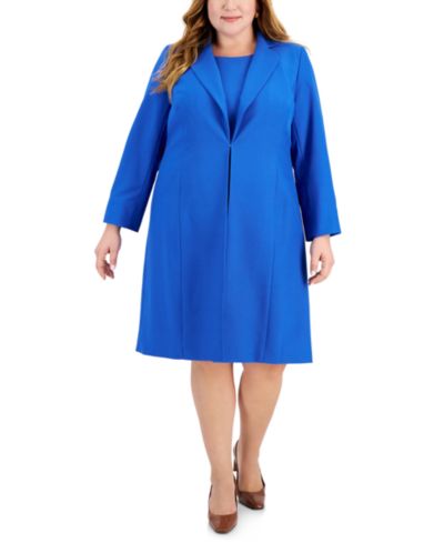 Костюм Le Suit Plus Size Topper Jacket & Sheath 2 Piece Dress Suit