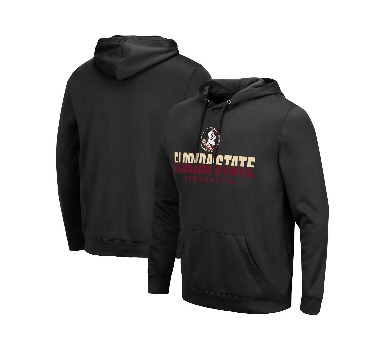 Мужское худи Colosseum Black Florida State Seminoles Lantern Pullover
