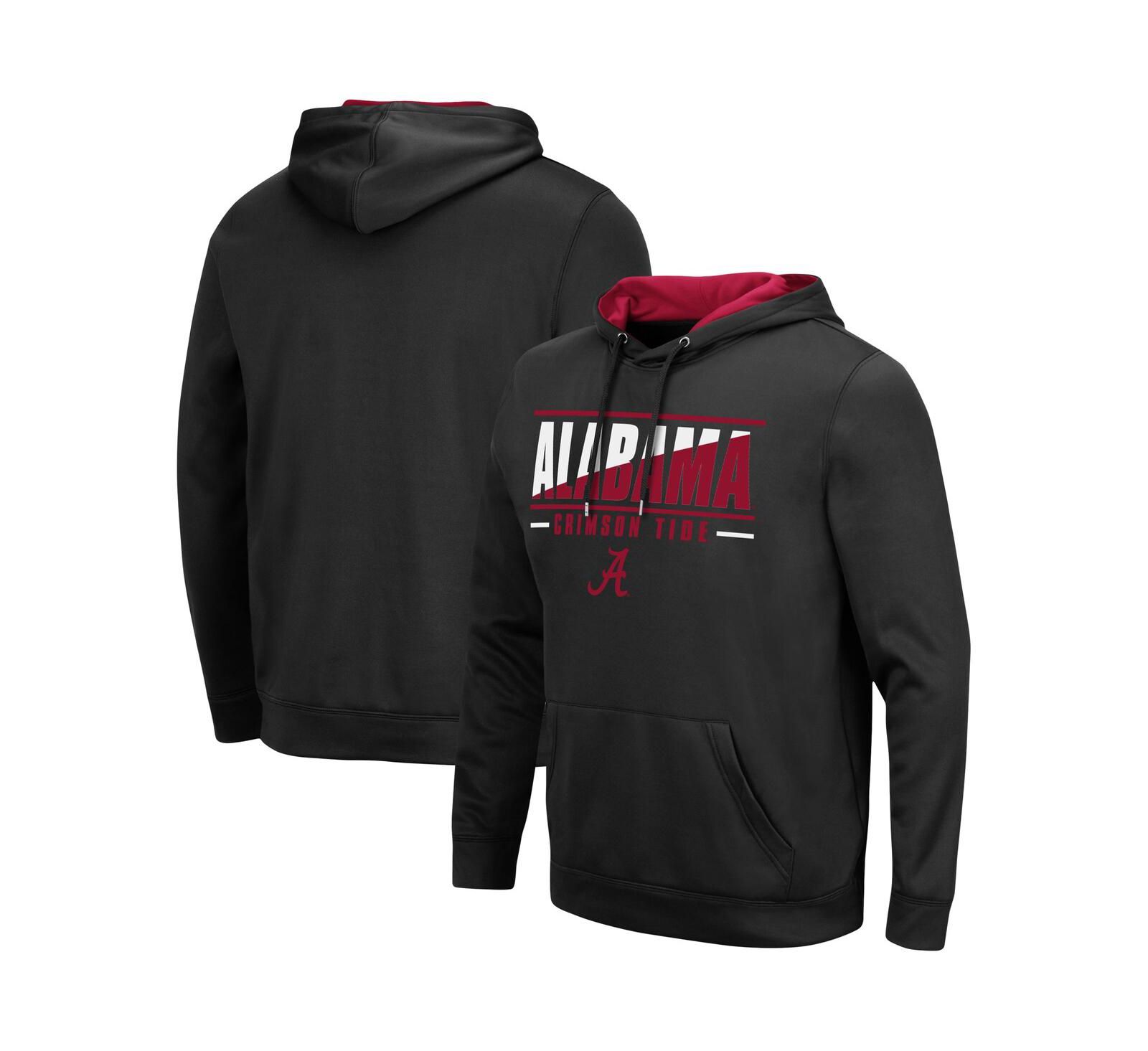 Мужское худи Colosseum Alabama Crimson Tide Slash Stack 2.0 Pullover