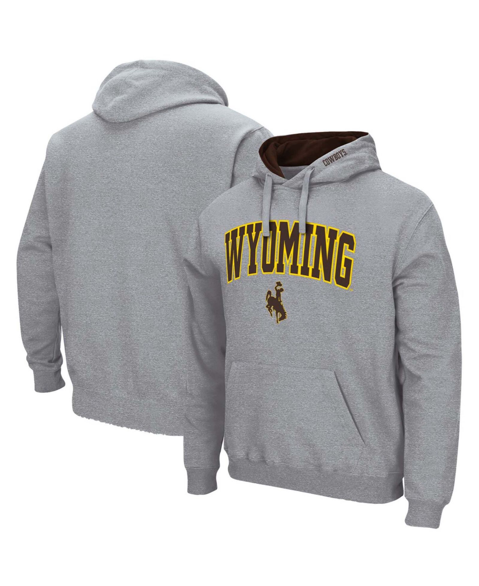 Colosseum Men's Wyoming Cowboys Arch and Logo Pullover Hoodie