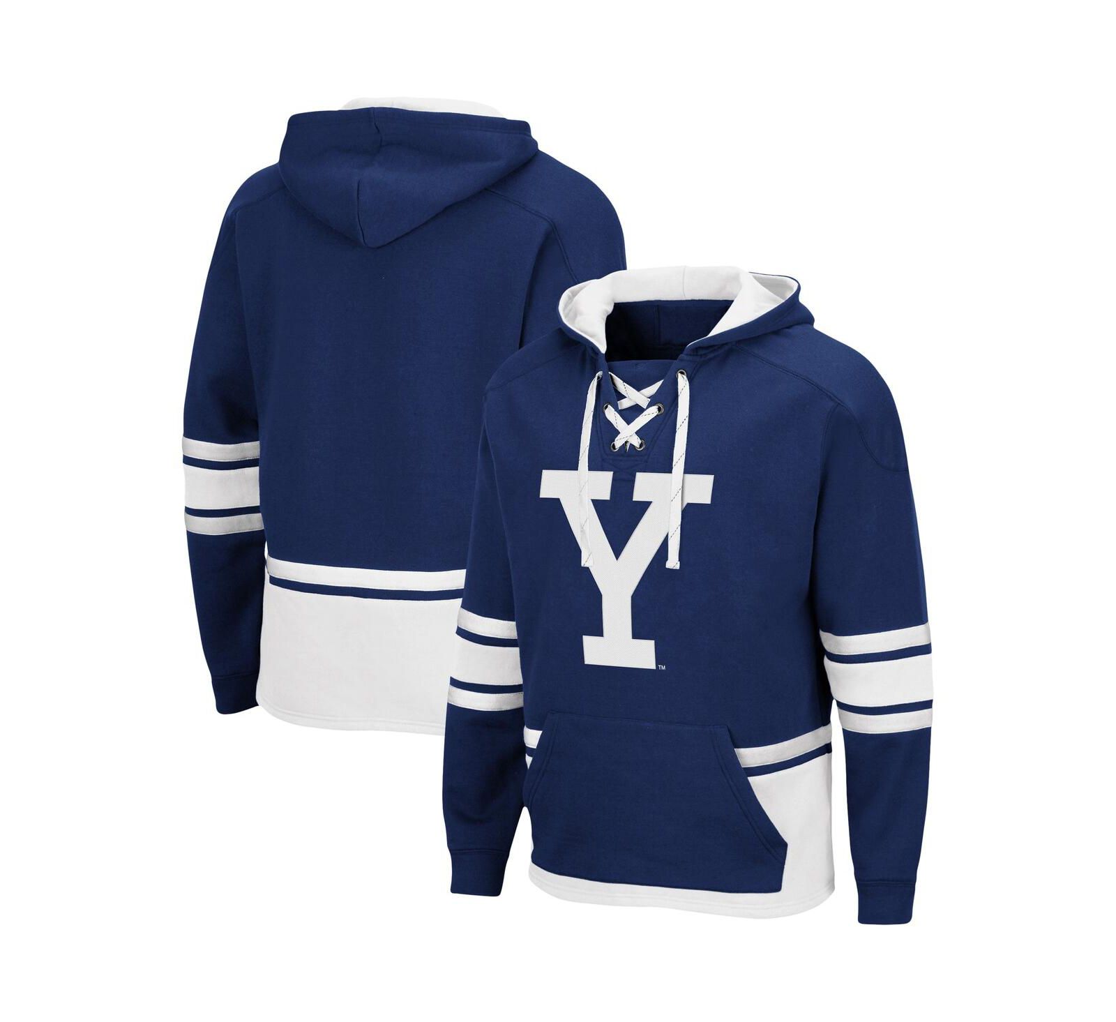 Мужской худи с завязками Navy Yale Bulldogs 3.0