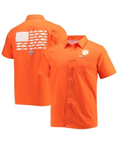 Мужская рубашка Clemson Tigers Orange Slack Tide Camp Button-Up