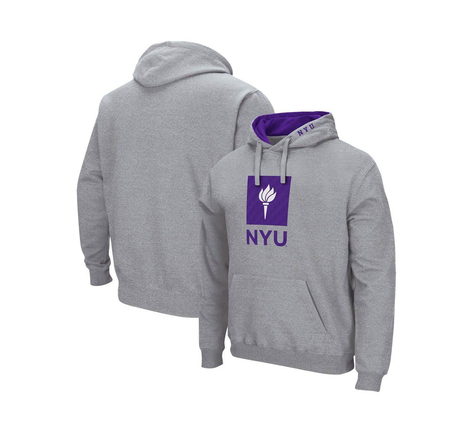 Colosseum Men's NYU Arch and Logo Pullover Hoodie