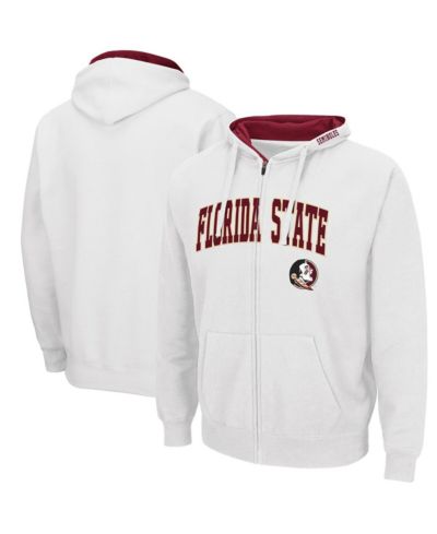 Men's White Florida State Seminoles Arch Logo 3.0 Pullover Hoodie