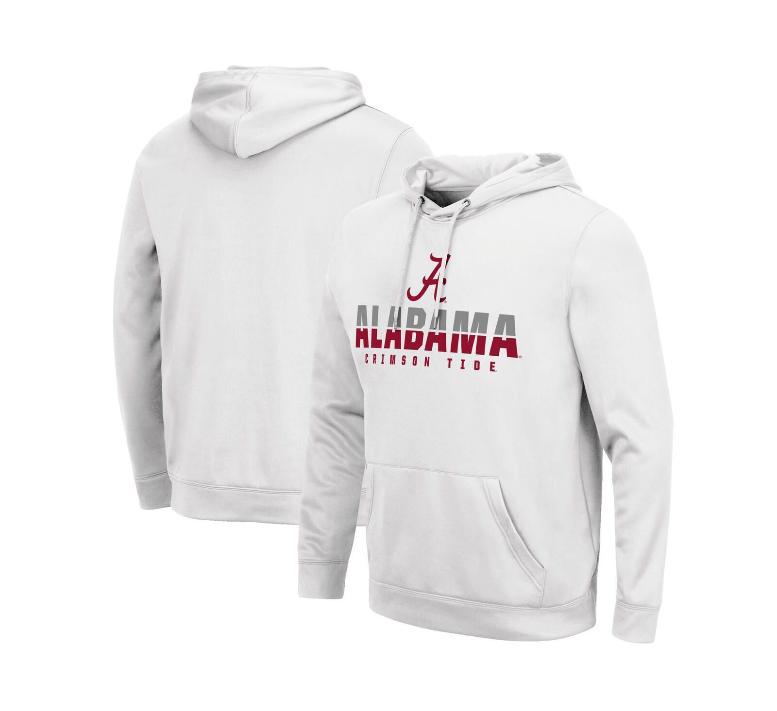 Мужская флисовая толстовка с капюшоном White Alabama Crimson Tide Lantern Pullover