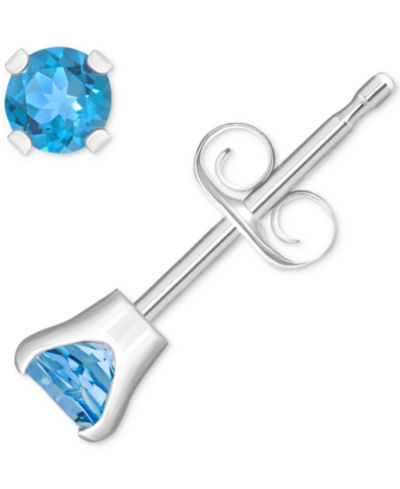 Blue Topaz/White Gold