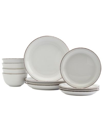 Tabletops Gallery Farmhouse 12 Pc. Dinnerware Set, Service for 4