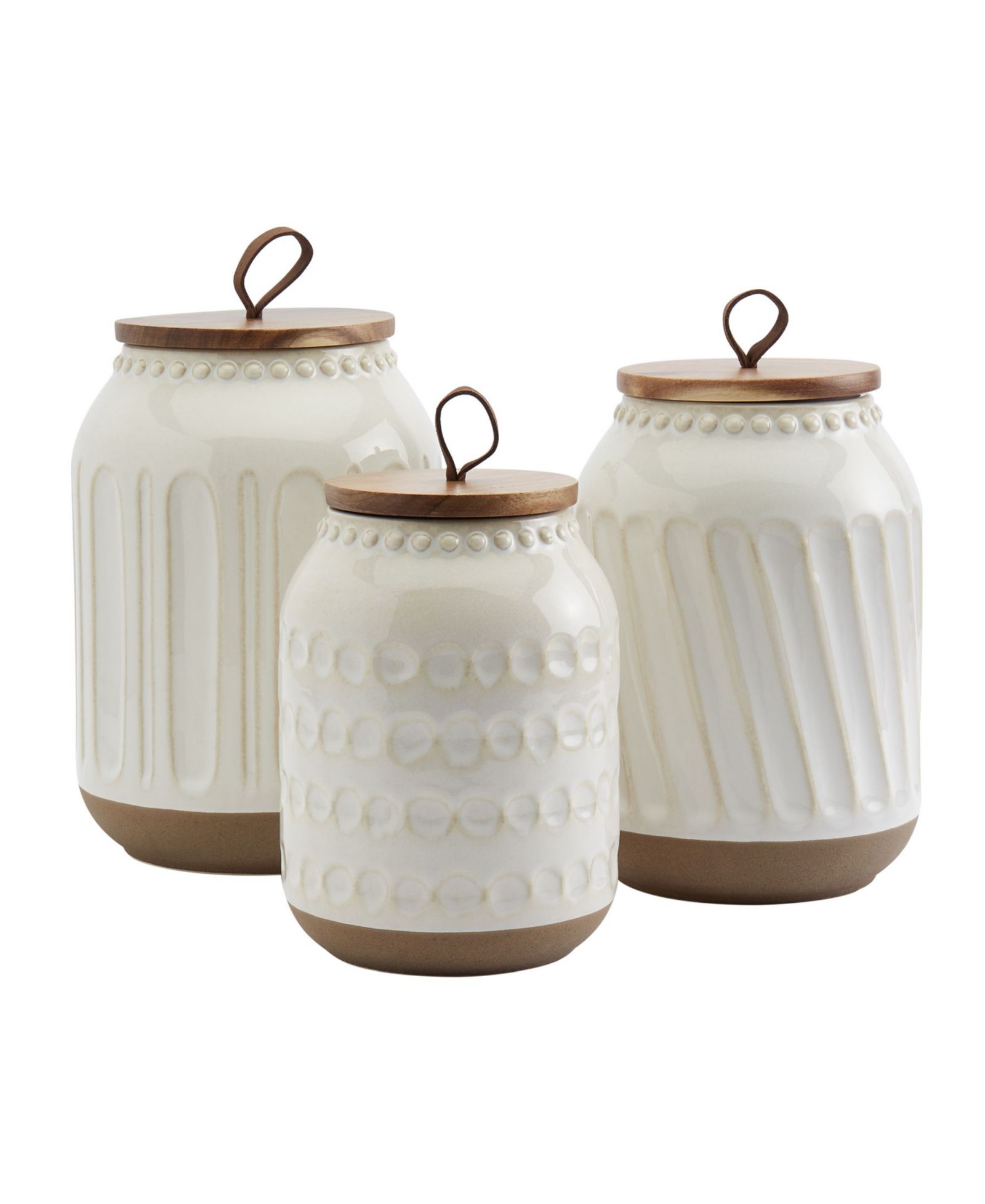 Tabletops Unlimited Ziggy Canisters, Set of 3