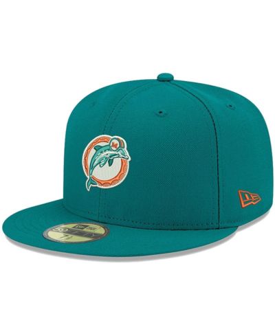 Мужская кепка New Era Miami Dolphins Omaha Throwback 59FIFTY Aqua