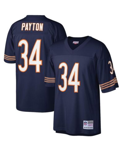 Мужская джерси Mitchell & Ness Walter Payton Navy Chicago Bears Big and Tall 1985 Retired Player Replica