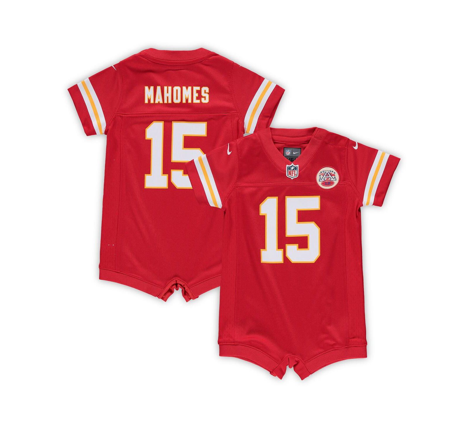 Ромпер-джерси Nike Infant Girls and Boys Patrick Mahomes Red Kansas City Chiefs