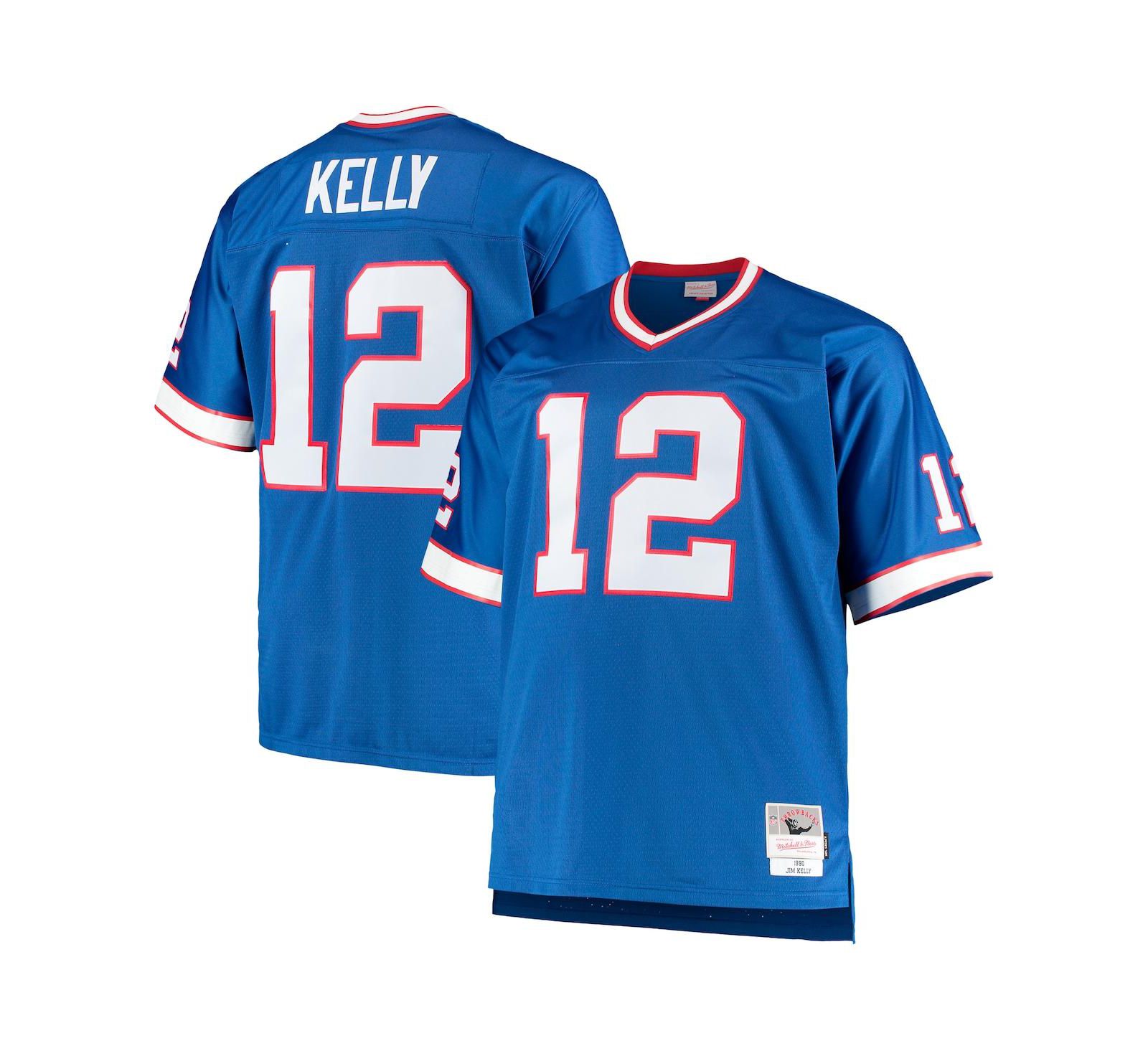 Мужская реплика джерси Jim Kelly Royal Buffalo Bills 1990 Retired Player