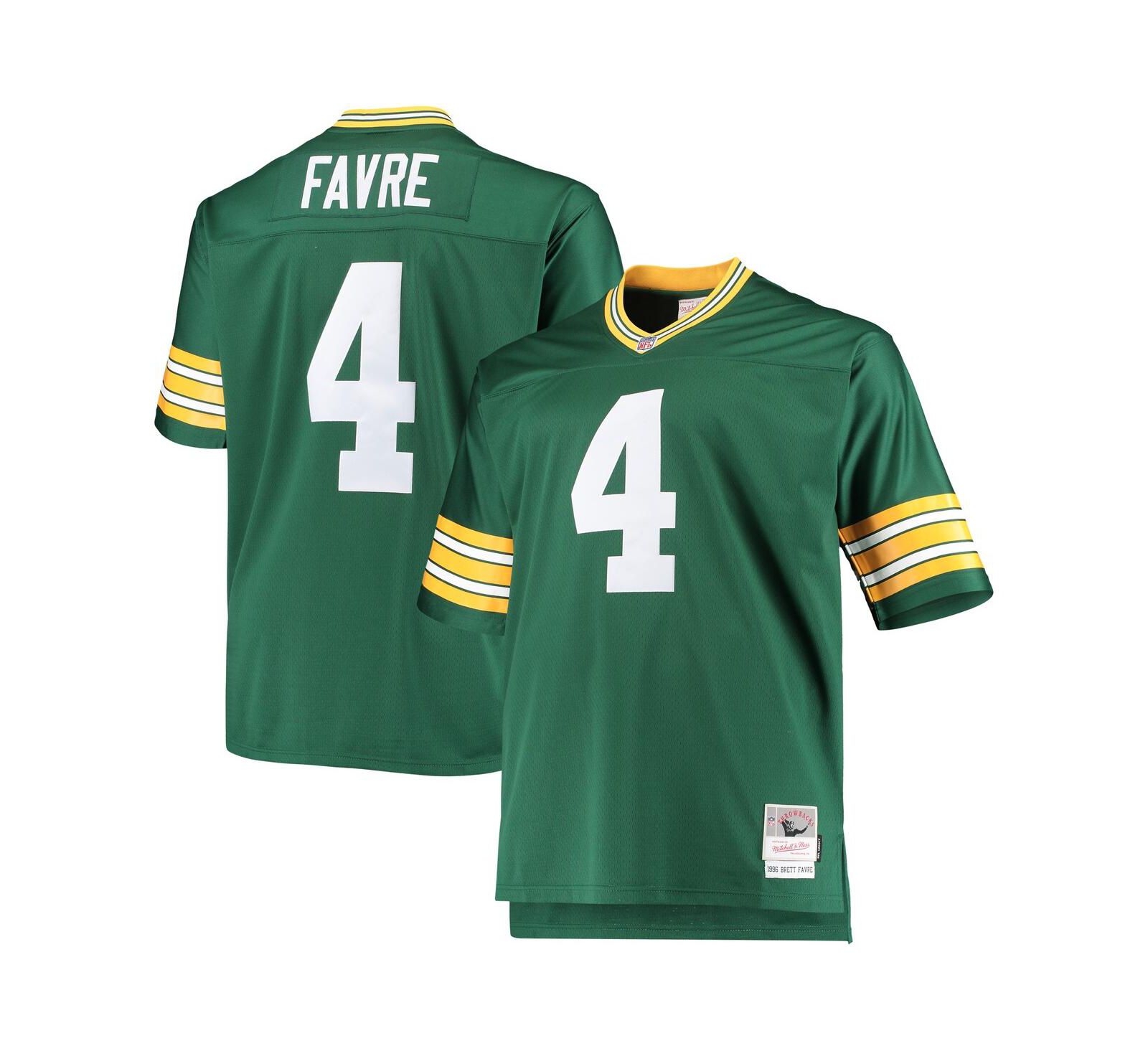 Мужская реплика джерси Mitchell & Ness Brett Favre Green Bay Packers 1996 Retired Player