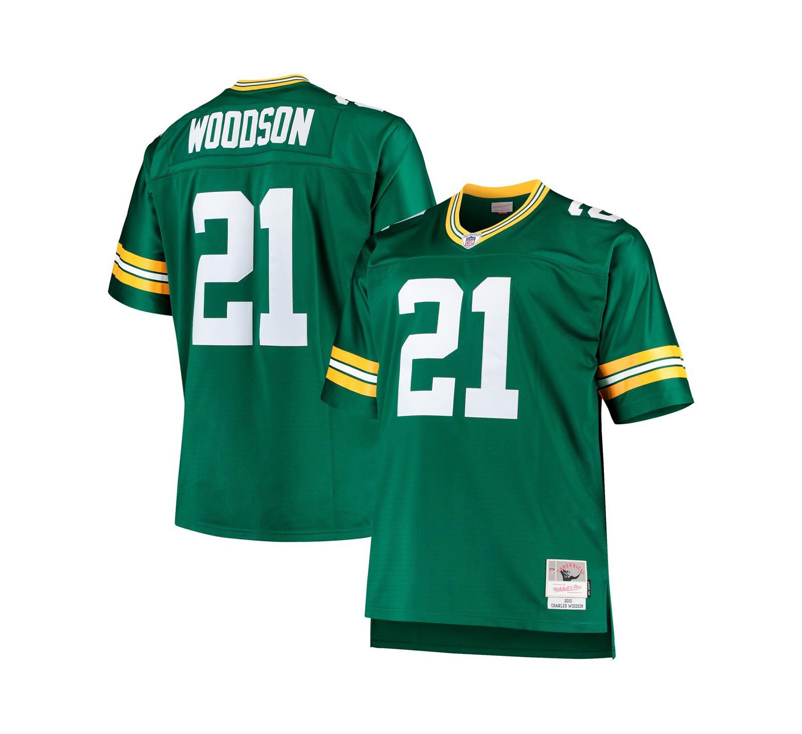 Мужская реплика джерси Charles Woodson Green Bay Packers 2010, Big and Tall