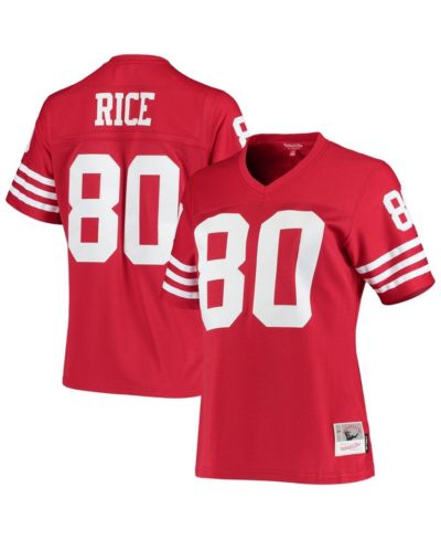 Женская джерси Jerry Rice San Francisco 49ers 1990 Legacy Replica Scarlet