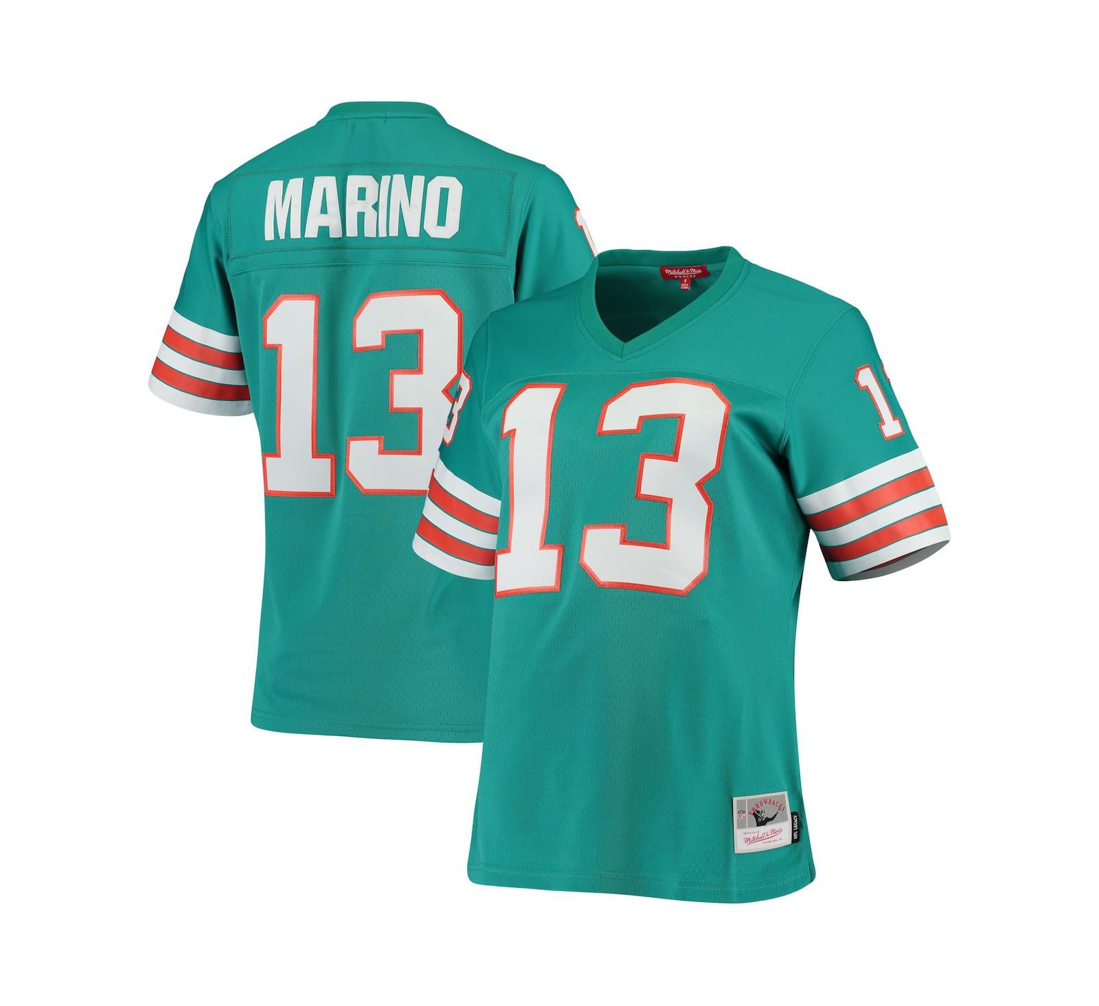 Mitchell & Ness Женский Dan Marino Aqua Miami Dolphins 1984 Legacy Replica Jersey