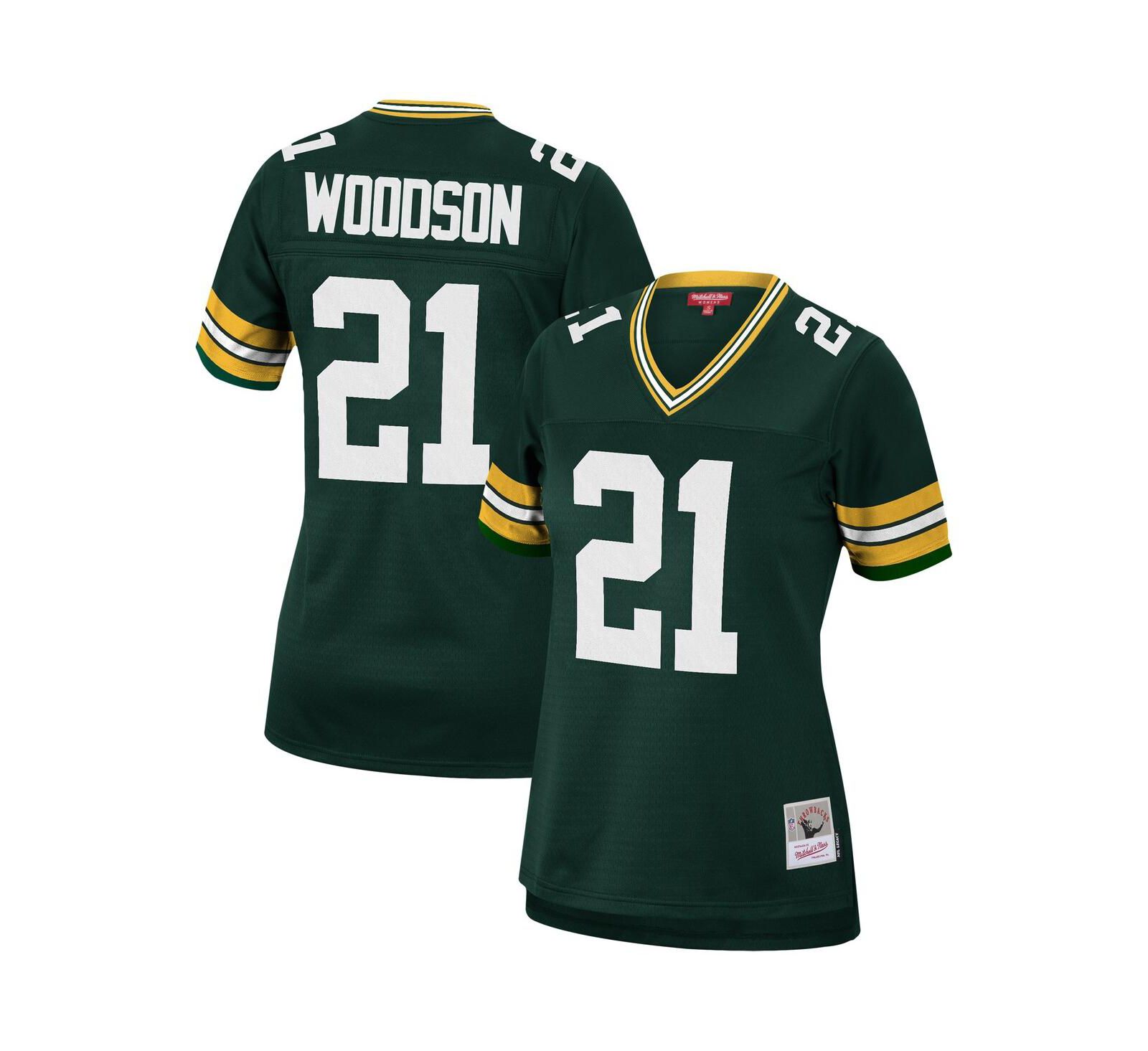 Женская джерси Mitchell & Ness Charles Woodson Green Bay Packers Legacy Replica