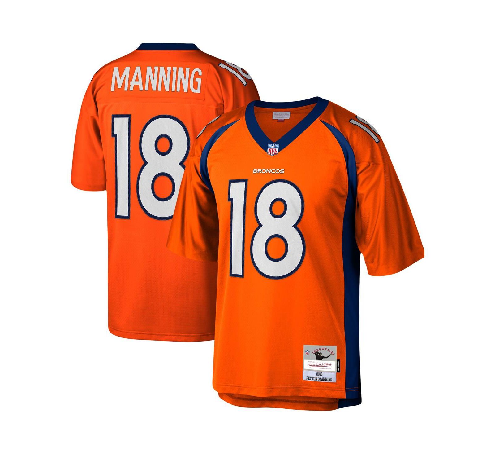 Мужская джерси Mitchell & Ness Peyton Manning Denver Broncos
