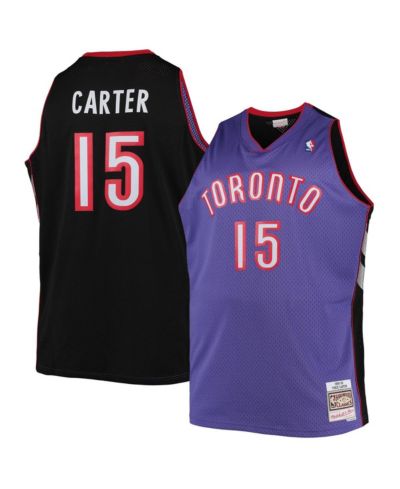 Мужская джерси Vince Carter фиолетовая Toronto Raptors Big and Tall Hardwood Classics Swingman