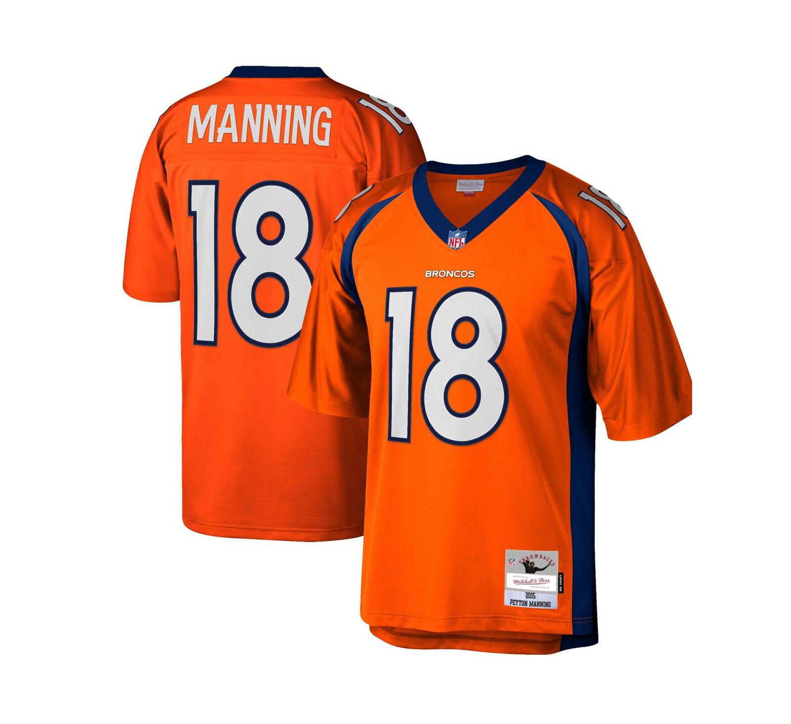 Мужская реплика джерси Peyton Manning Denver Broncos 2015 Retired Player, Big and Tall