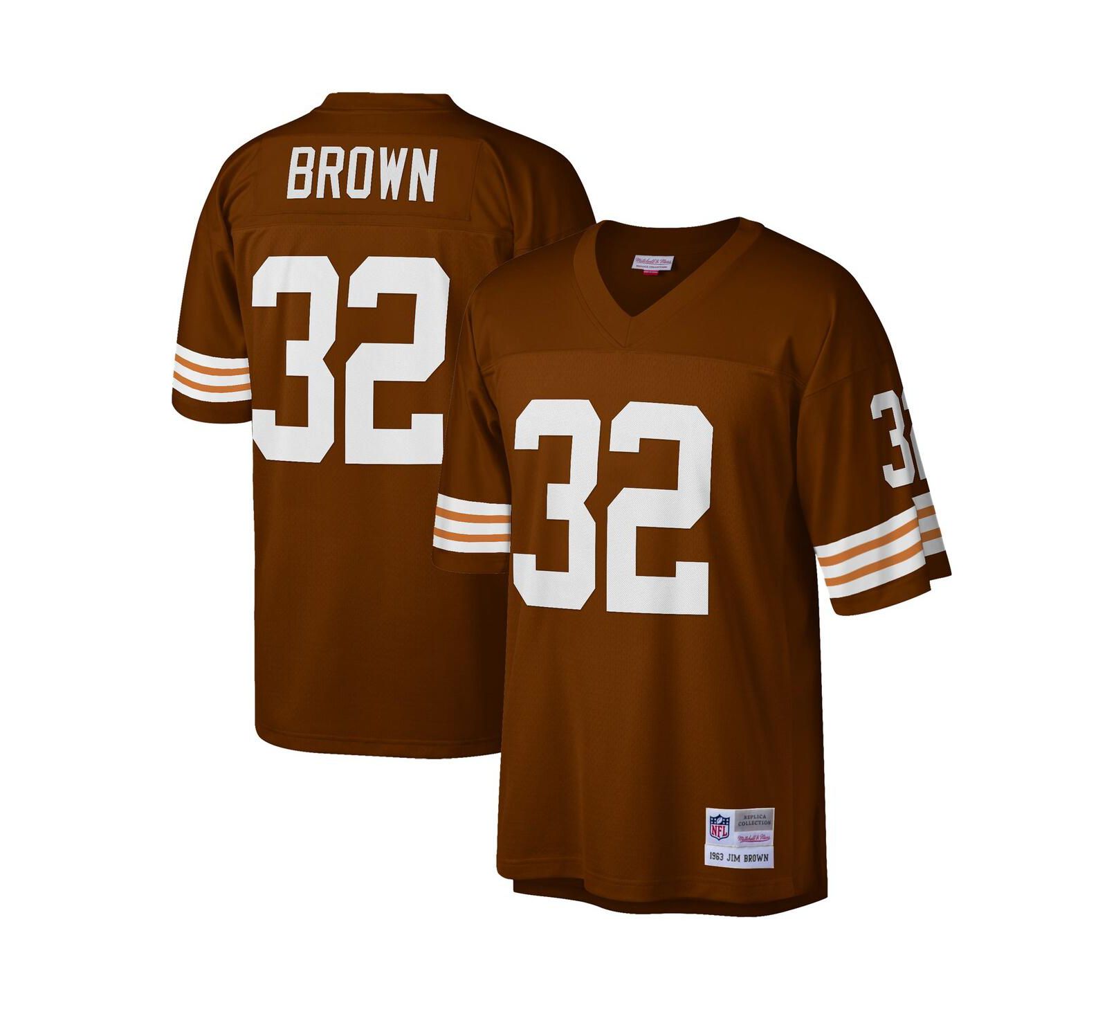 Мужская джерси-реплика Cleveland Browns Jim Brown Big and Tall