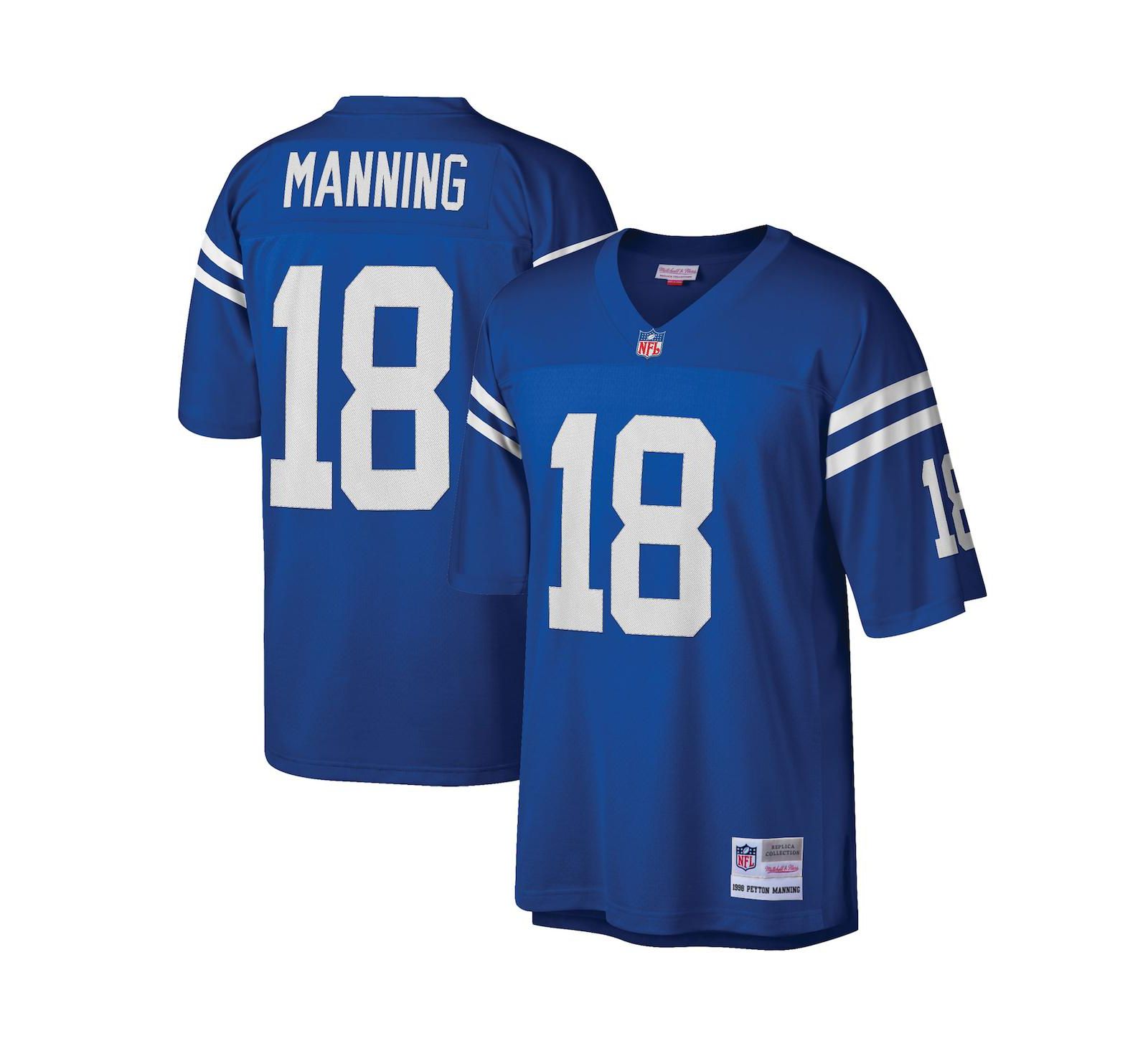 Mitchell & Ness Реплика джерси Peyton Manning Indianapolis Colts, 1998 Retired Player, Big and Tall